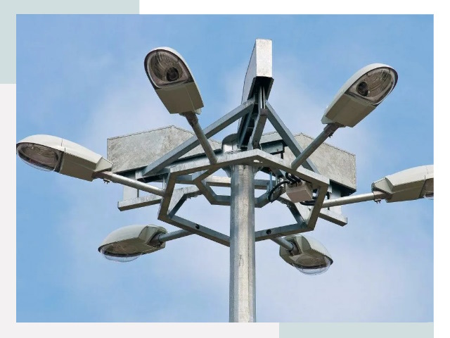 Монтаж осветительных мачт в Елизове