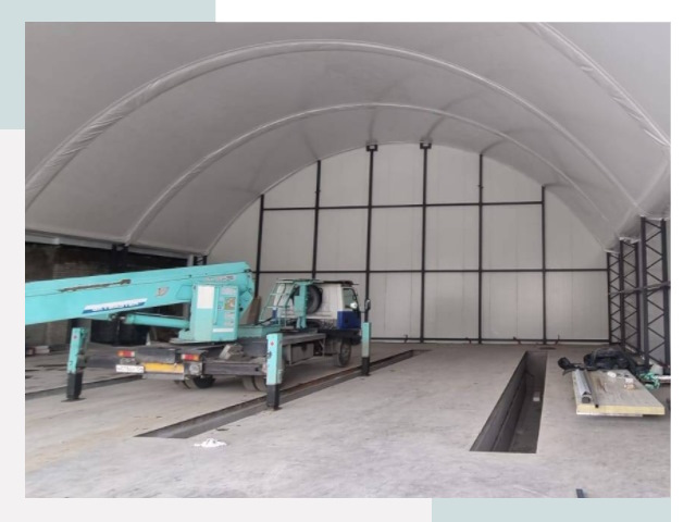 Внутреннее оснащение ангаров в Елизове