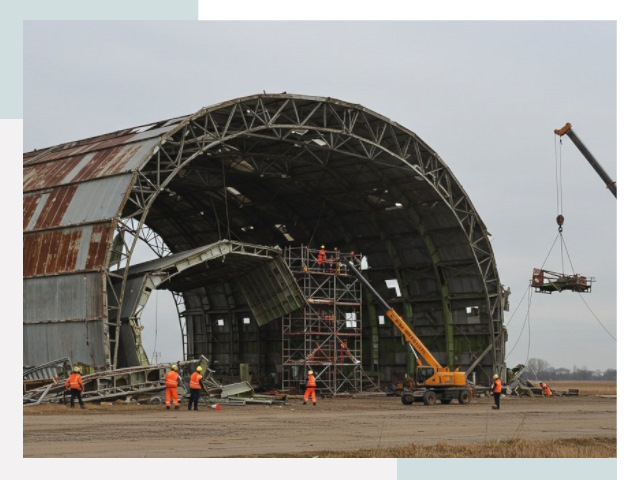 Демонтаж ангаров в Елизове