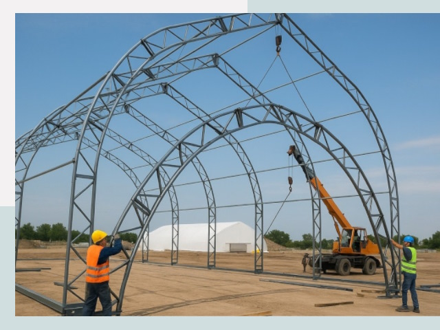 Монтаж ангаров в Елизове от 608 руб. - Надежно и быстро